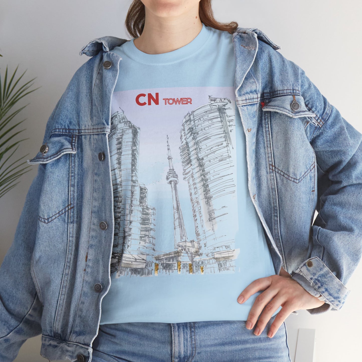 CN-Tower-Inspired Unisex Crewneck T-shirt