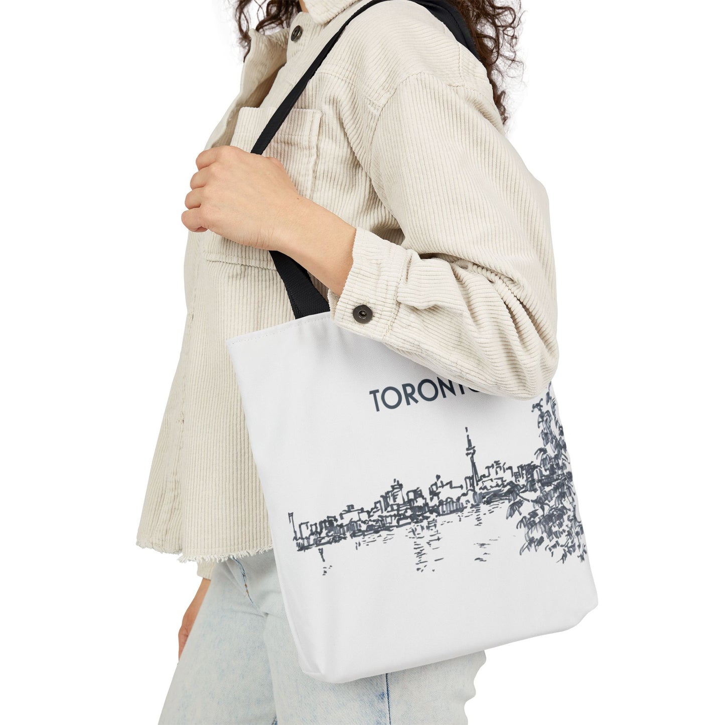 Toronto-inspired Tote Bag with 3-Color Straps
