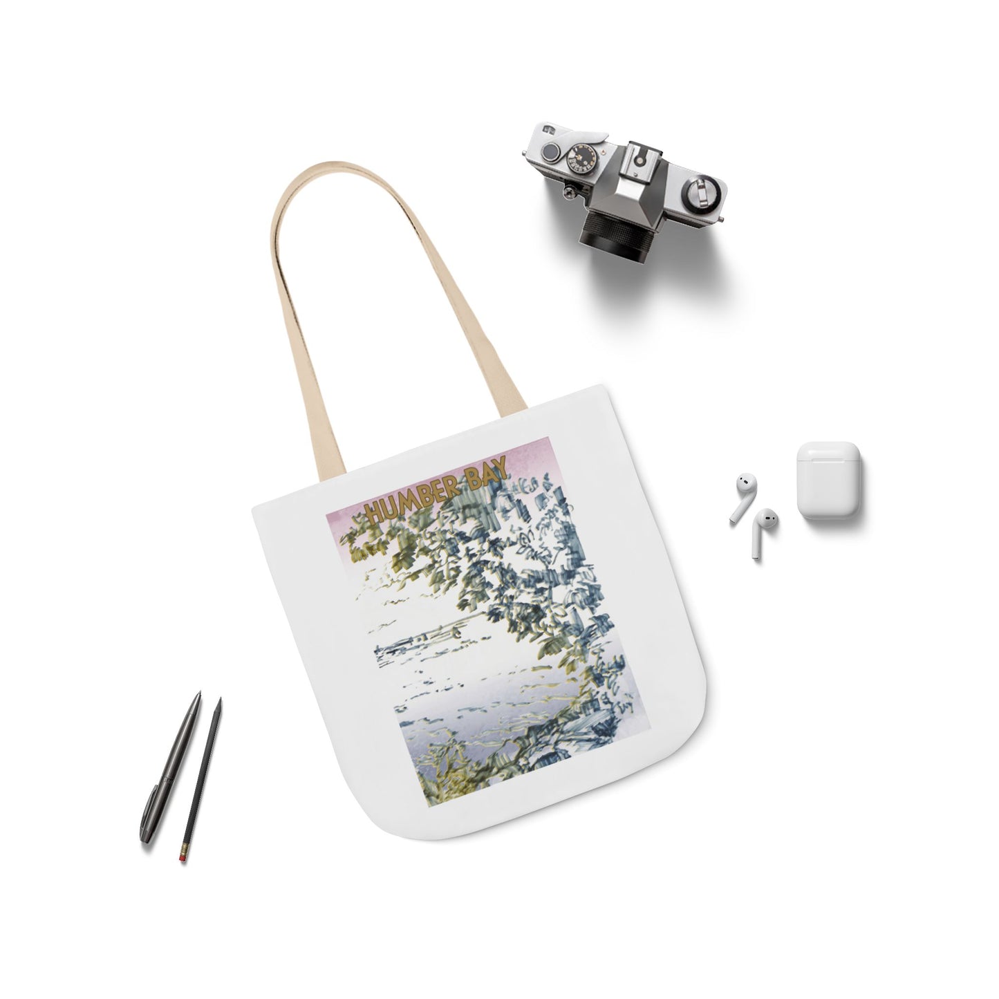 Toronto Humber Bay-inspired Tote Bag with 5-Color Straps