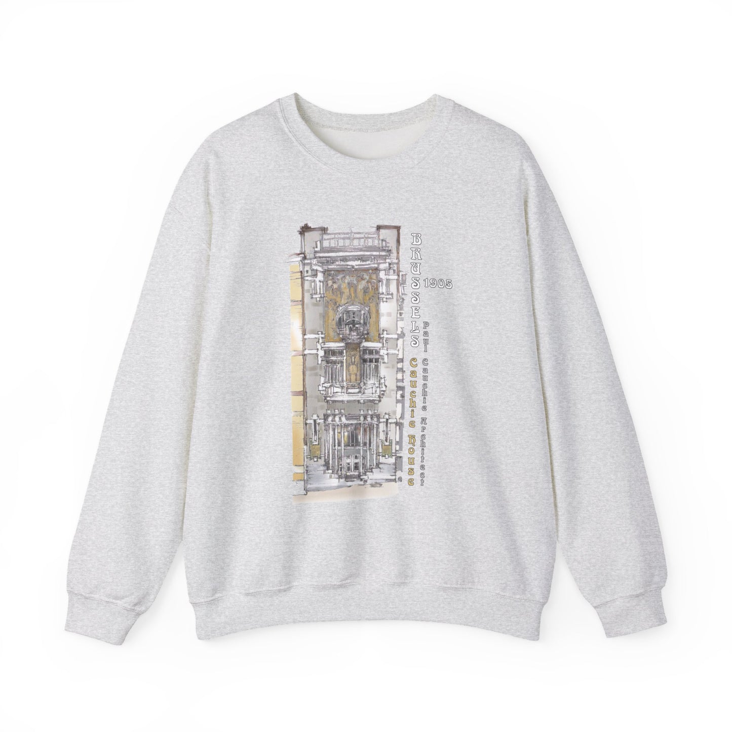 Brussel's Art-Nouveau-Inspired Unisex Crewneck Sweatshirt