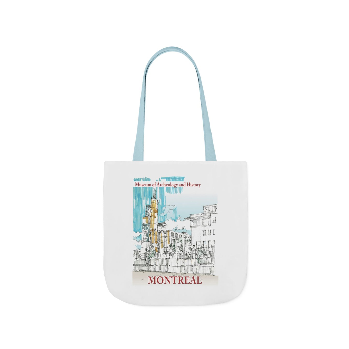 Montreal-inspired Tote Bag with 5-Color Straps