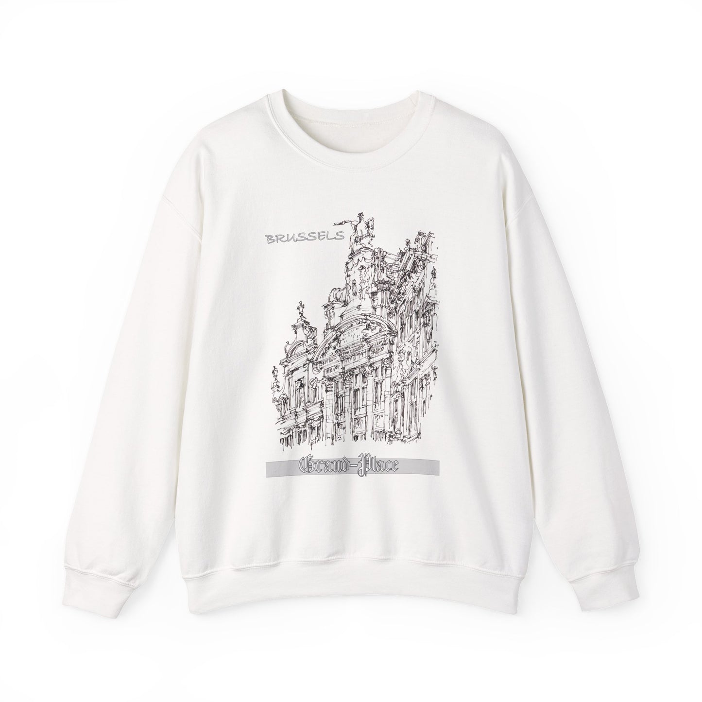 Brussel's Grand-Place-Inspired Unisex Crewneck Sweatshirt