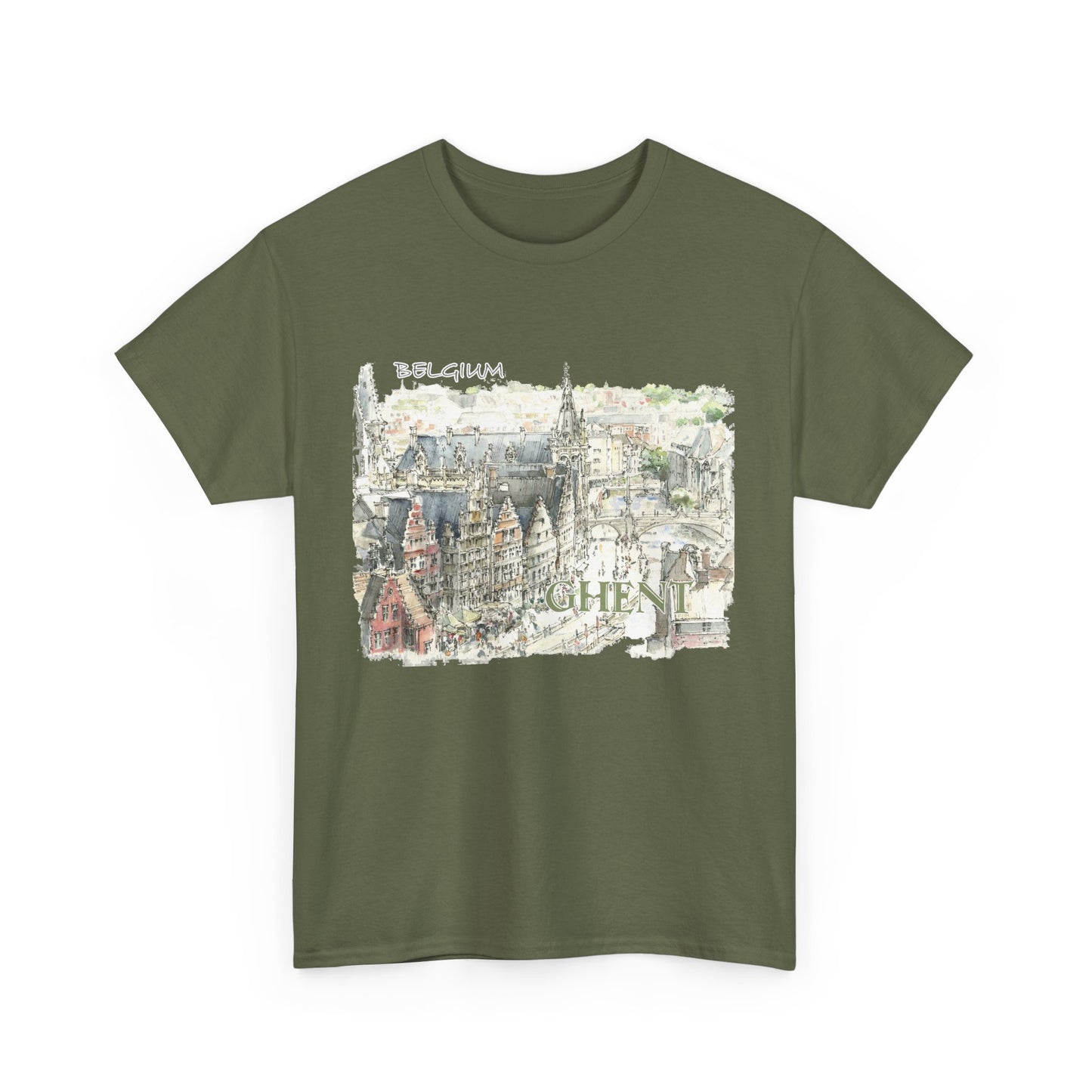 Ghent-Inspired Unisex Crewneck T-shirt