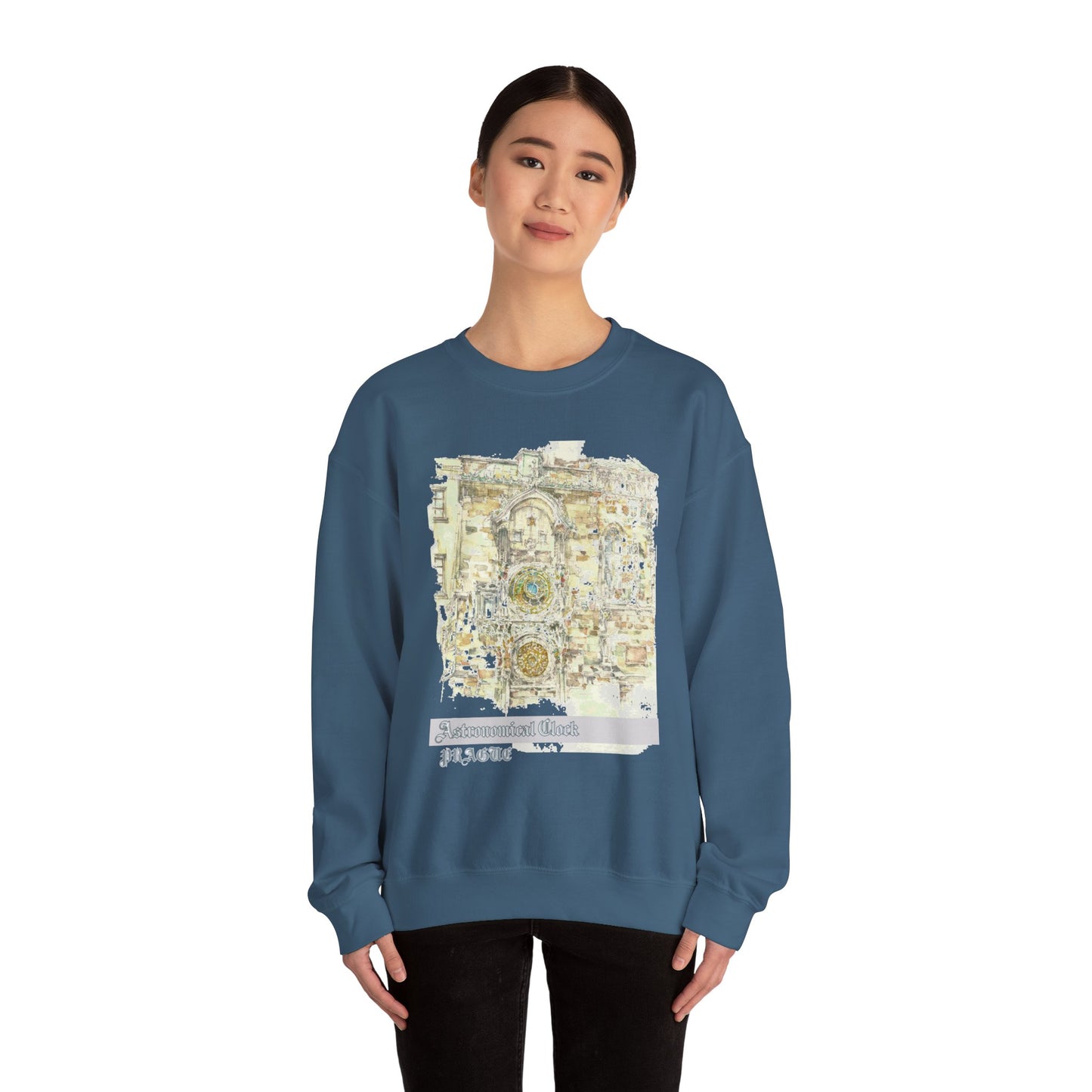 Prague-Inspired Unisex Crewneck Sweatshirt