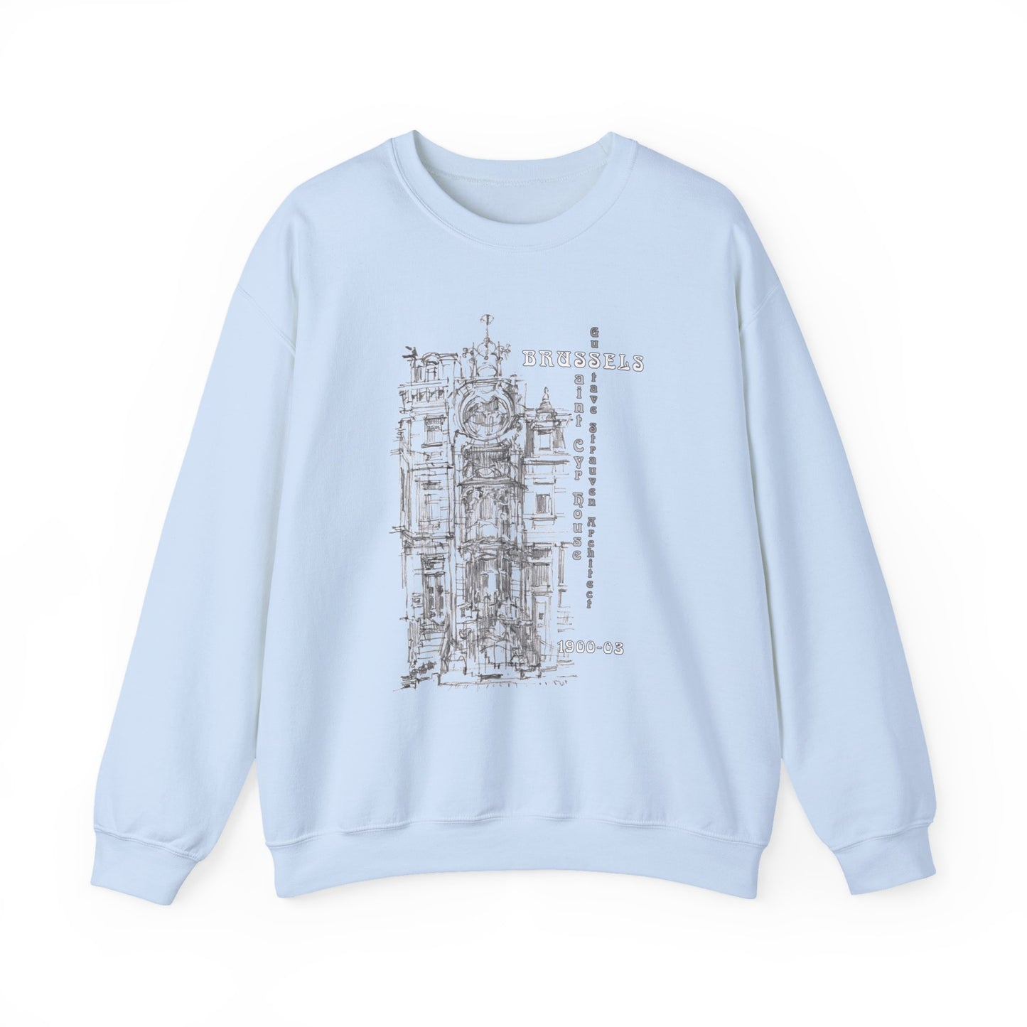 Brussel's Art-Nouveau-Inspired Unisex Crewneck Sweatshirt