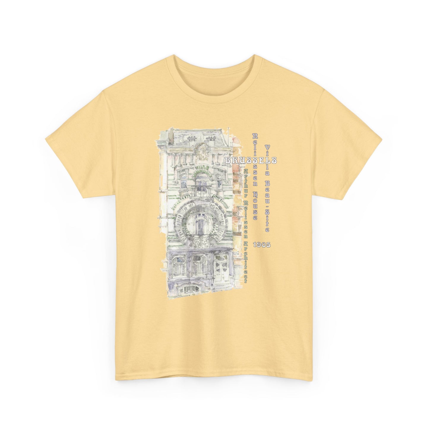 Brussel's Art-Nouveau-Inspired Unisex Crewneck T-shirt