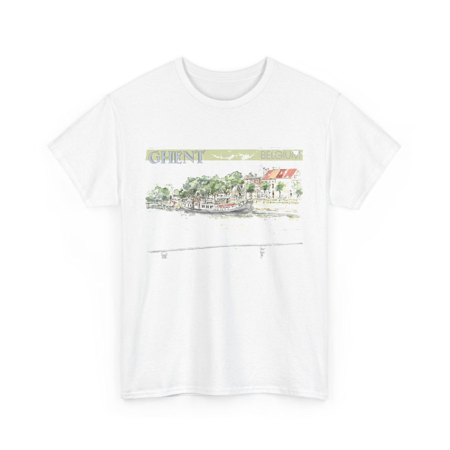 Ghent-Inspired Unisex Crewneck T-shirt