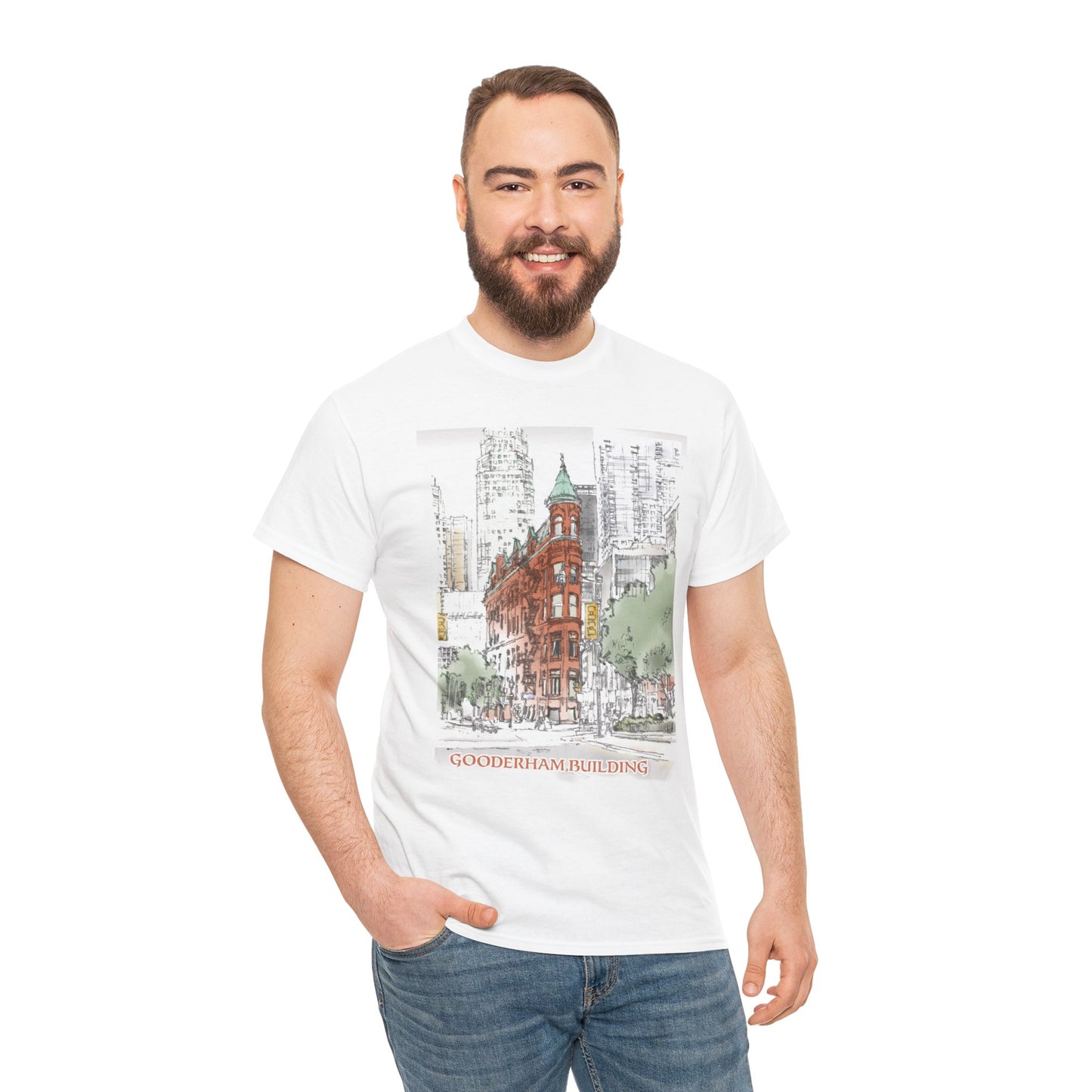 Gooderham building-Inspired Unisex Crewneck T-shirt