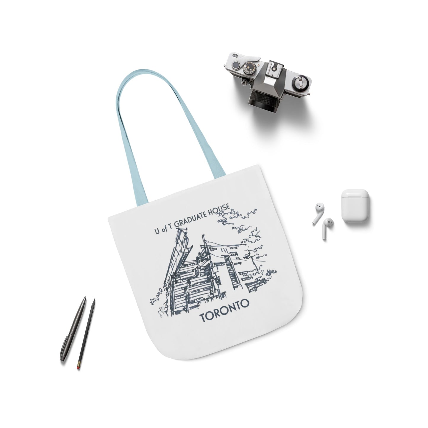 Toronto-inspired Tote Bag with 3-Color Straps