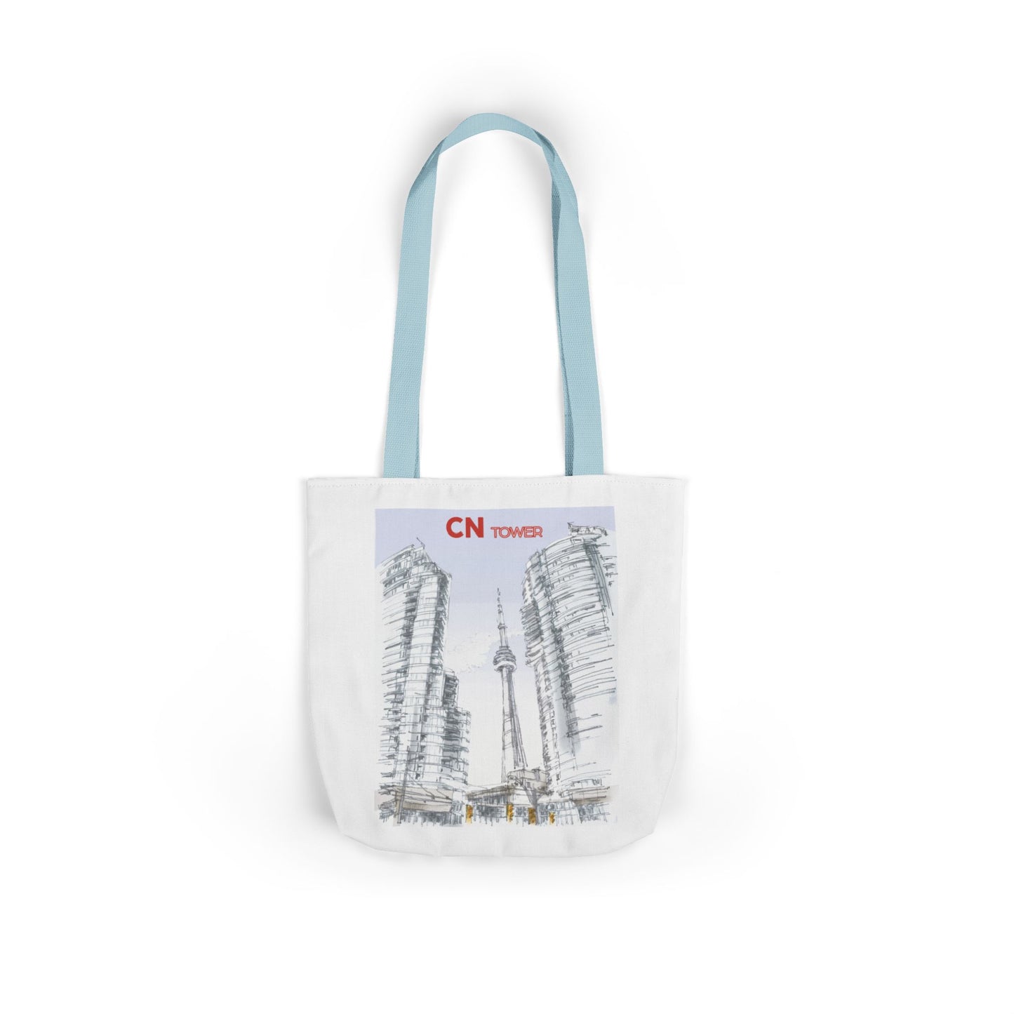 CN Tower-inspired Tote Bag with 4-Color Straps