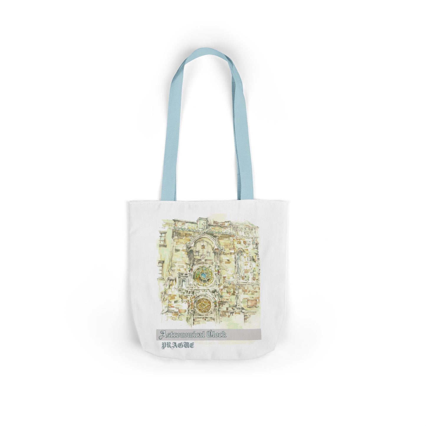 Prague-inspired Tote Bag with 4-Color Straps
