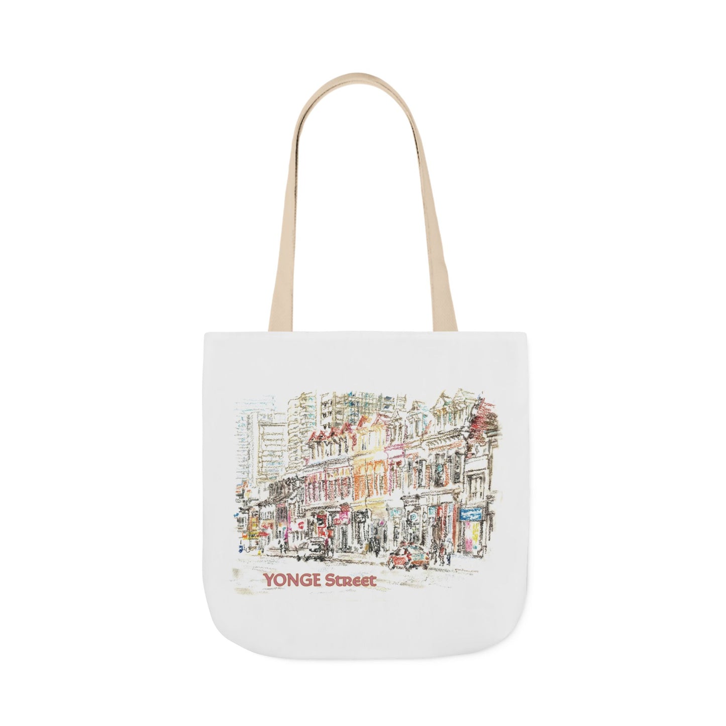 Yonge Street-inspired Tote Bag with 5-Color Straps