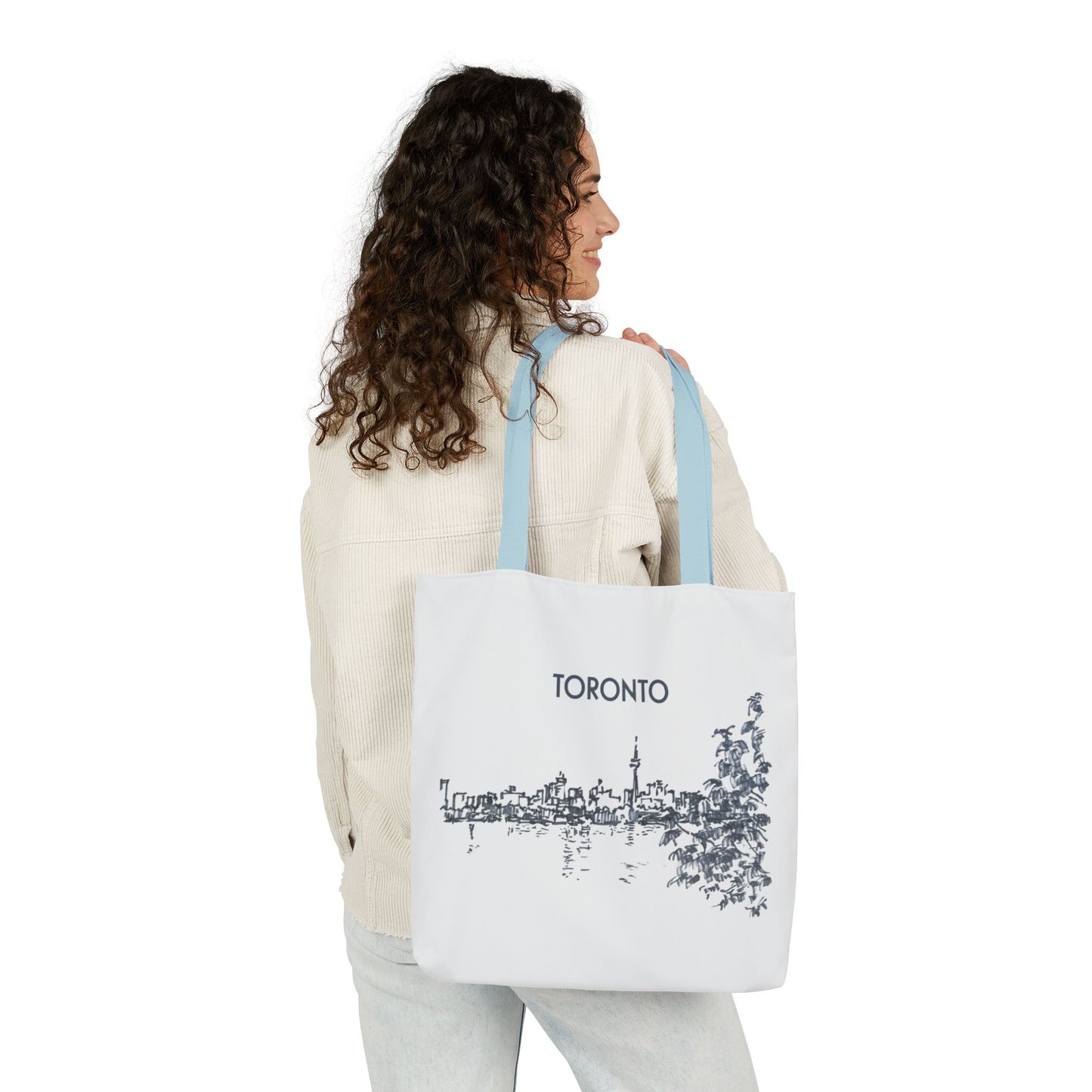Toronto-inspired Tote Bag with 3-Color Straps