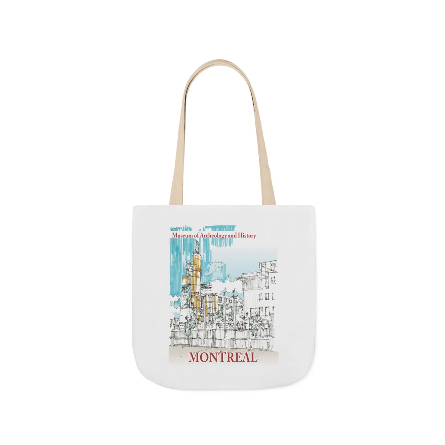 Montreal-inspired Tote Bag with 5-Color Straps