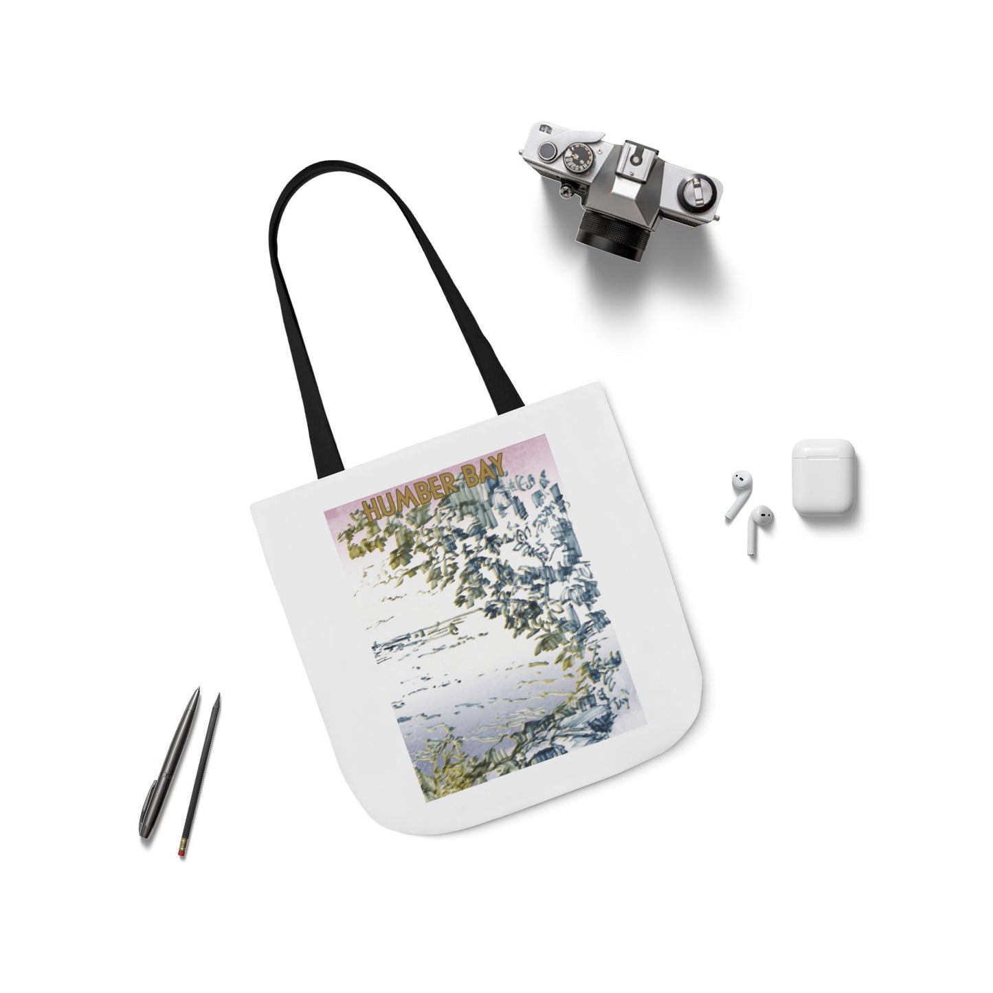 Toronto Humber Bay-inspired Tote Bag with 5-Color Straps