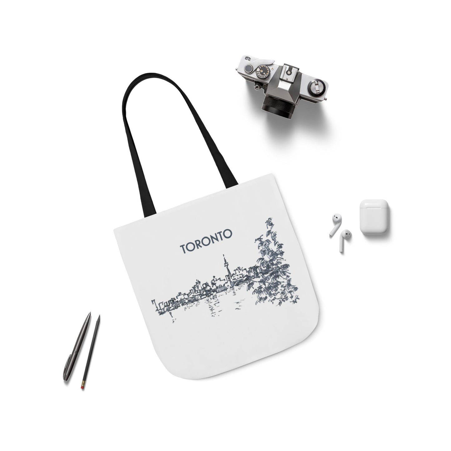 Toronto-inspired Tote Bag with 3-Color Straps