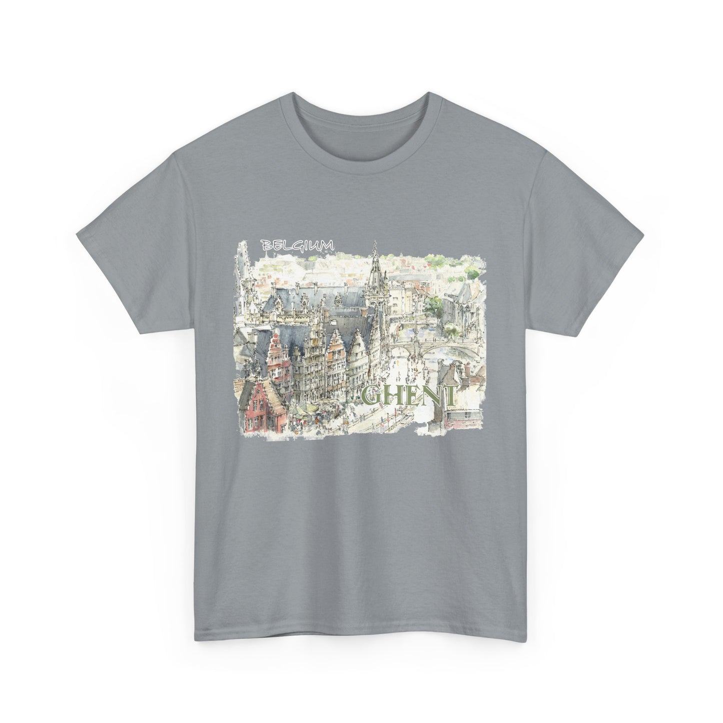 Ghent-Inspired Unisex Crewneck T-shirt