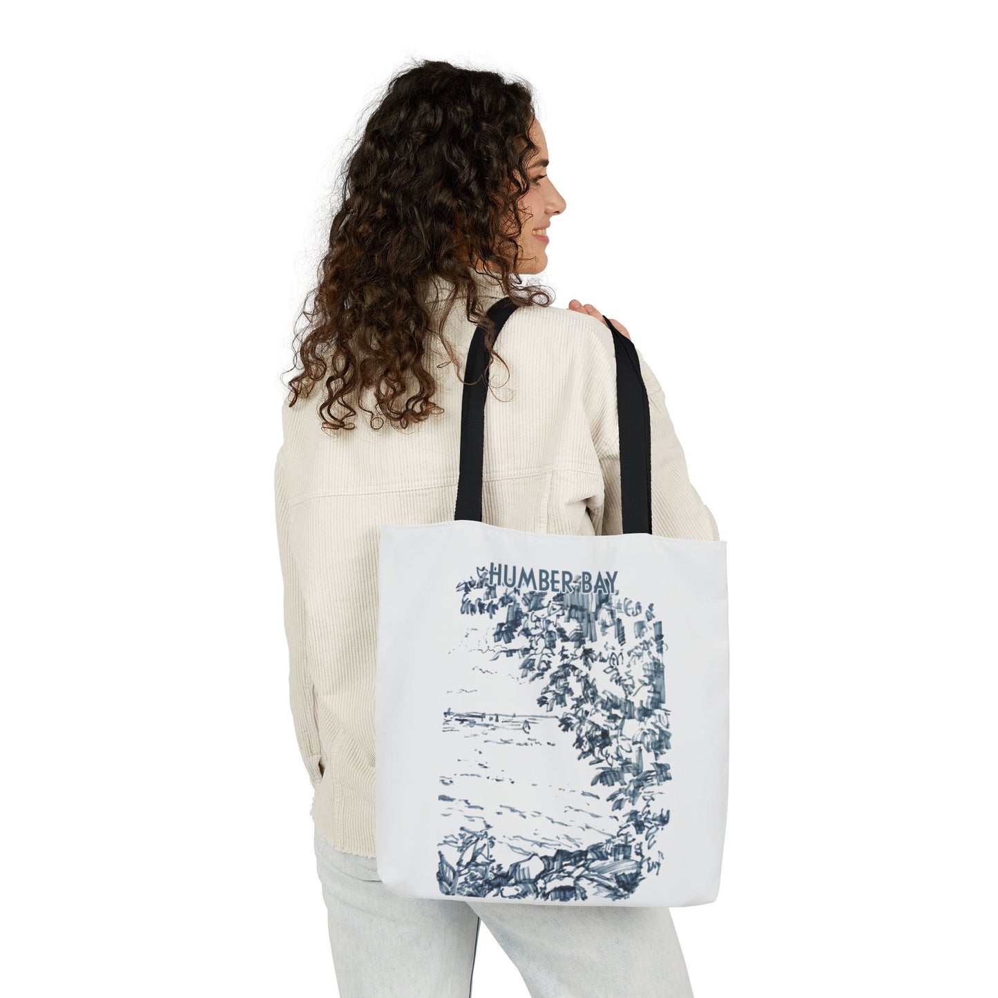 Toronto Humber Bay-inspired Tote Bag with 3-Color Straps
