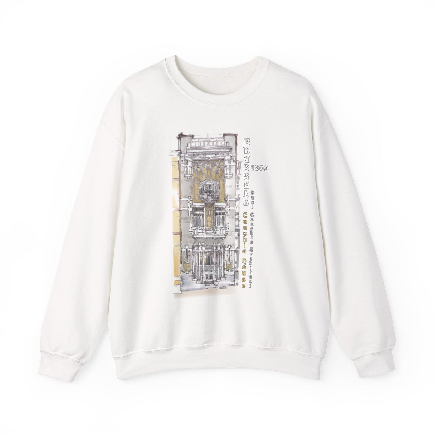 Brussel's Art-Nouveau-Inspired Unisex Crewneck Sweatshirt