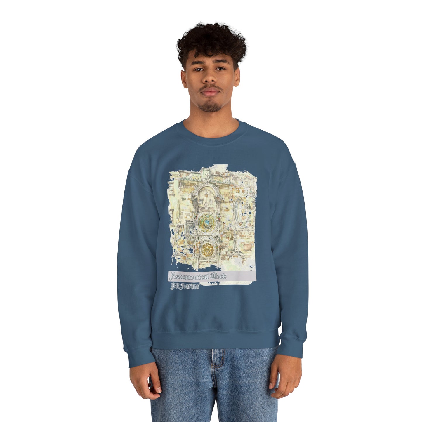 Prague-Inspired Unisex Crewneck Sweatshirt