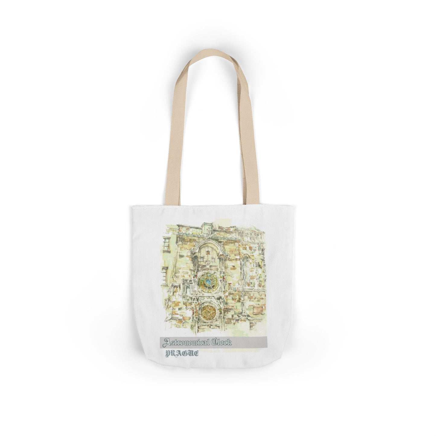 Prague-inspired Tote Bag with 4-Color Straps