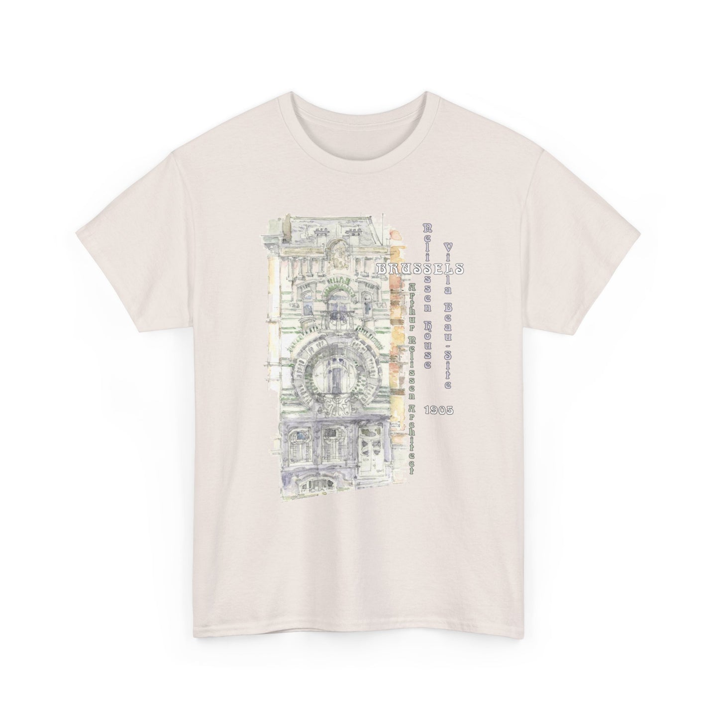 Brussel's Art-Nouveau-Inspired Unisex Crewneck T-shirt