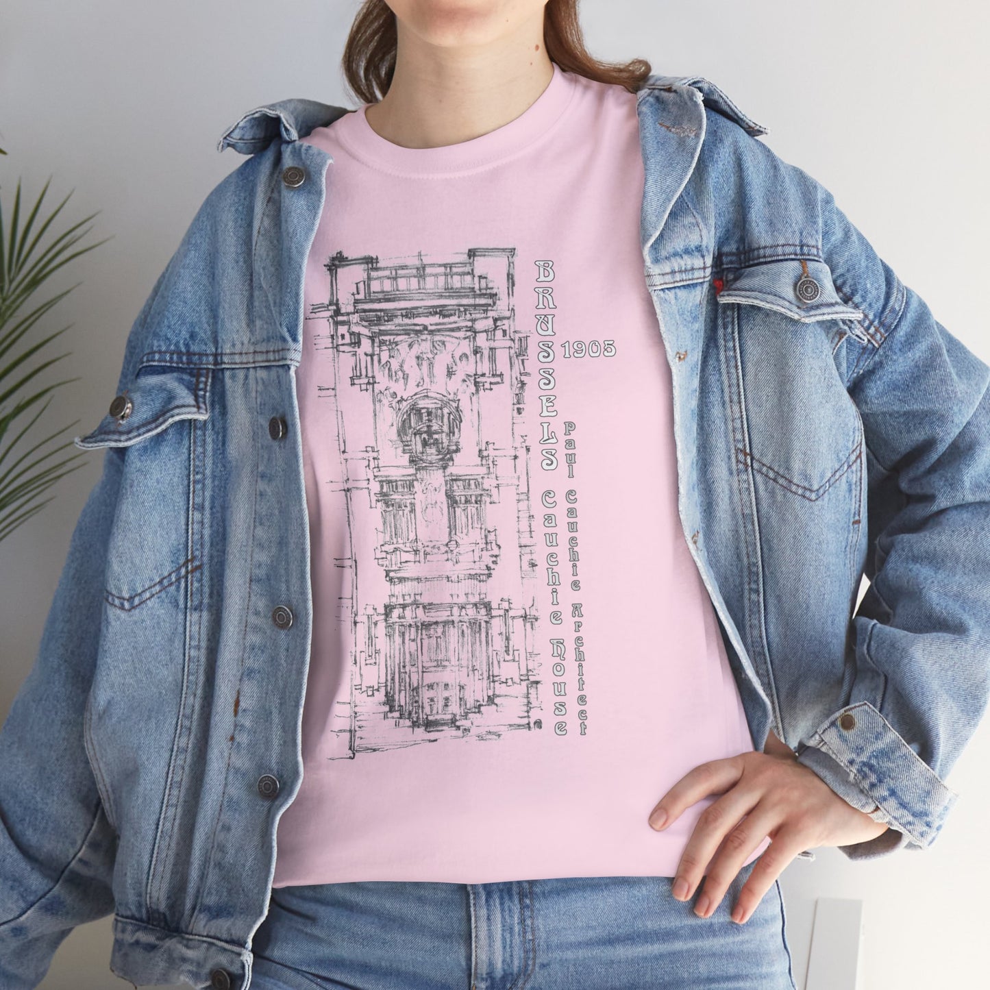Brussel's Art-Nouveau-Inspired Unisex Crewneck T-shirt
