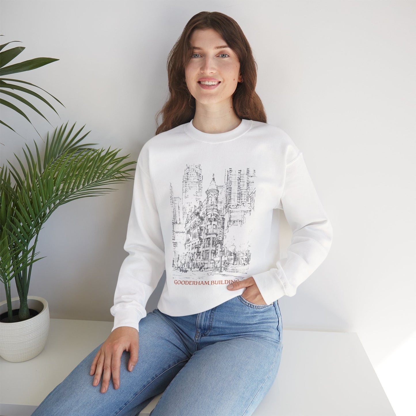 Toronto Gooderham building-Inspired Unisex Crewneck Sweatshirt