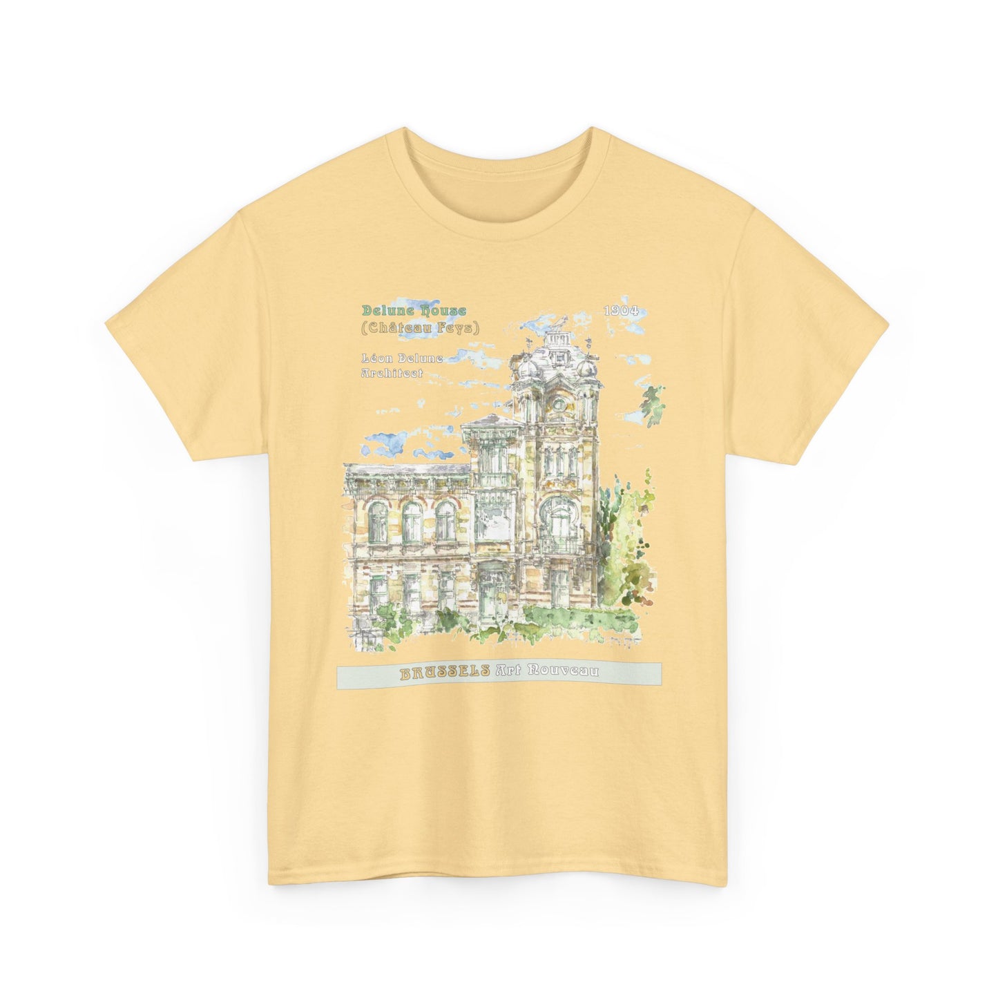 Brussel's Art-Nouveau-Inspired Unisex Crewneck T-shirt