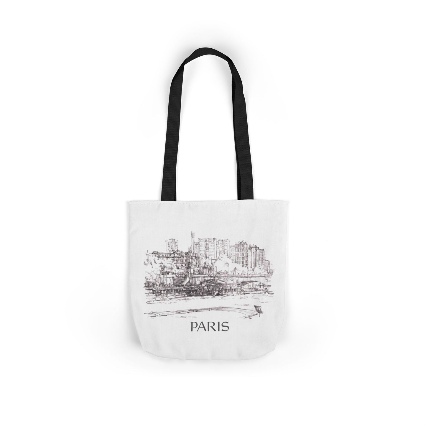 Paris-inspired Tote Bag with 5-Color Straps