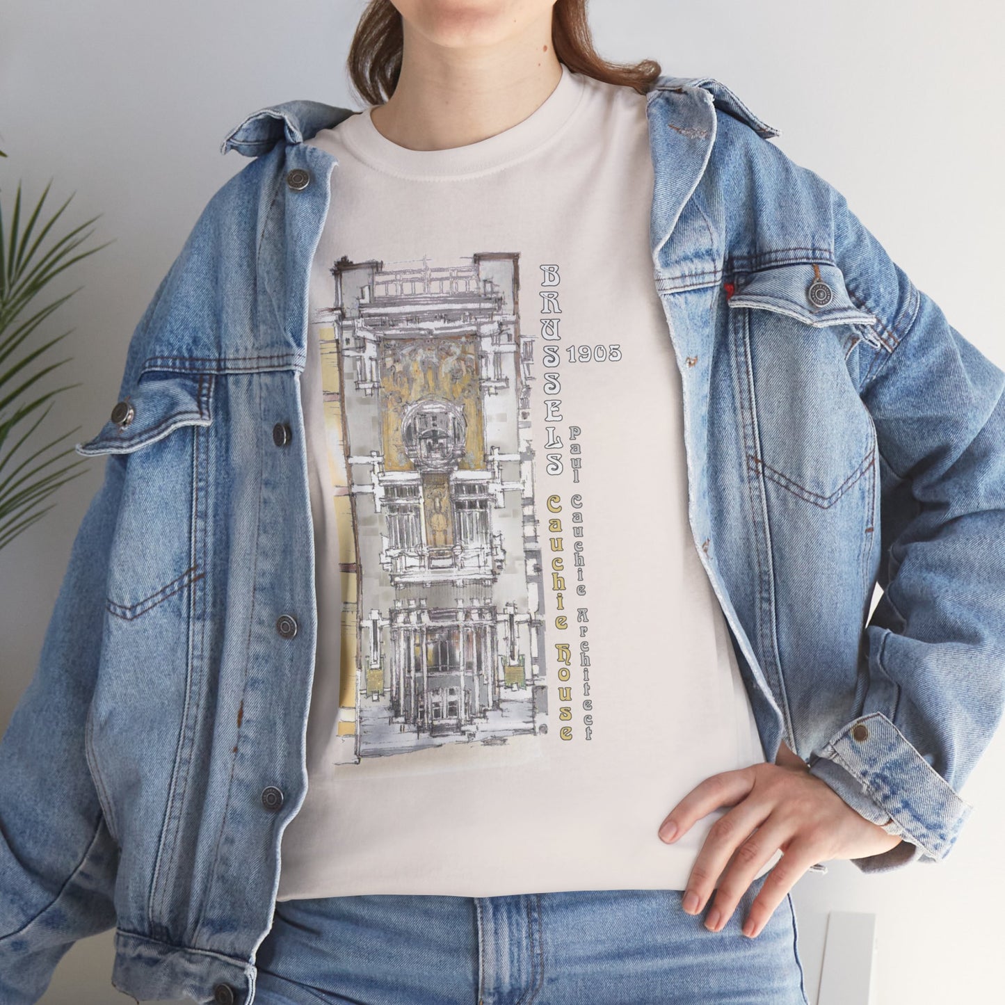 Brussel's Art-Nouveau-Inspired Unisex Crewneck T-shirt