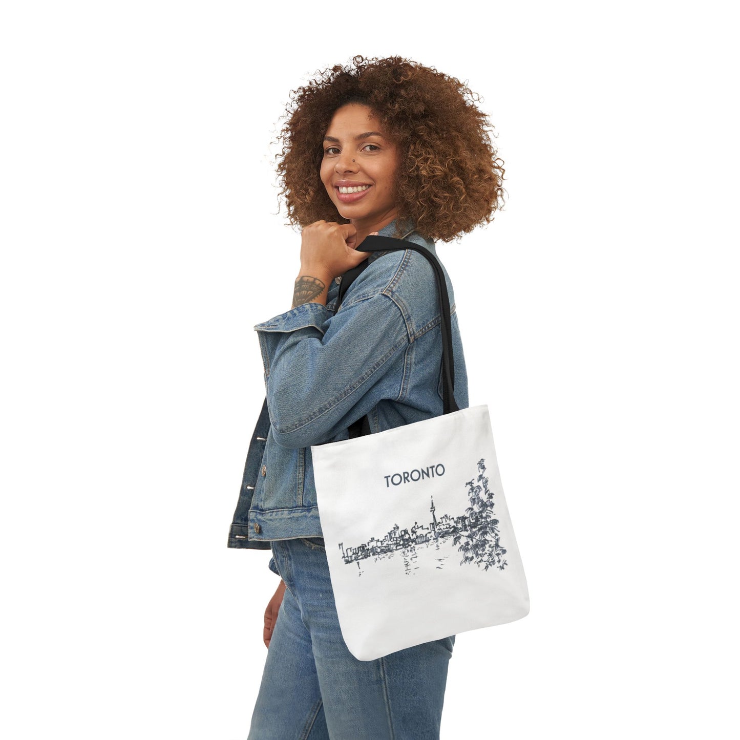 Toronto-inspired Tote Bag with 3-Color Straps