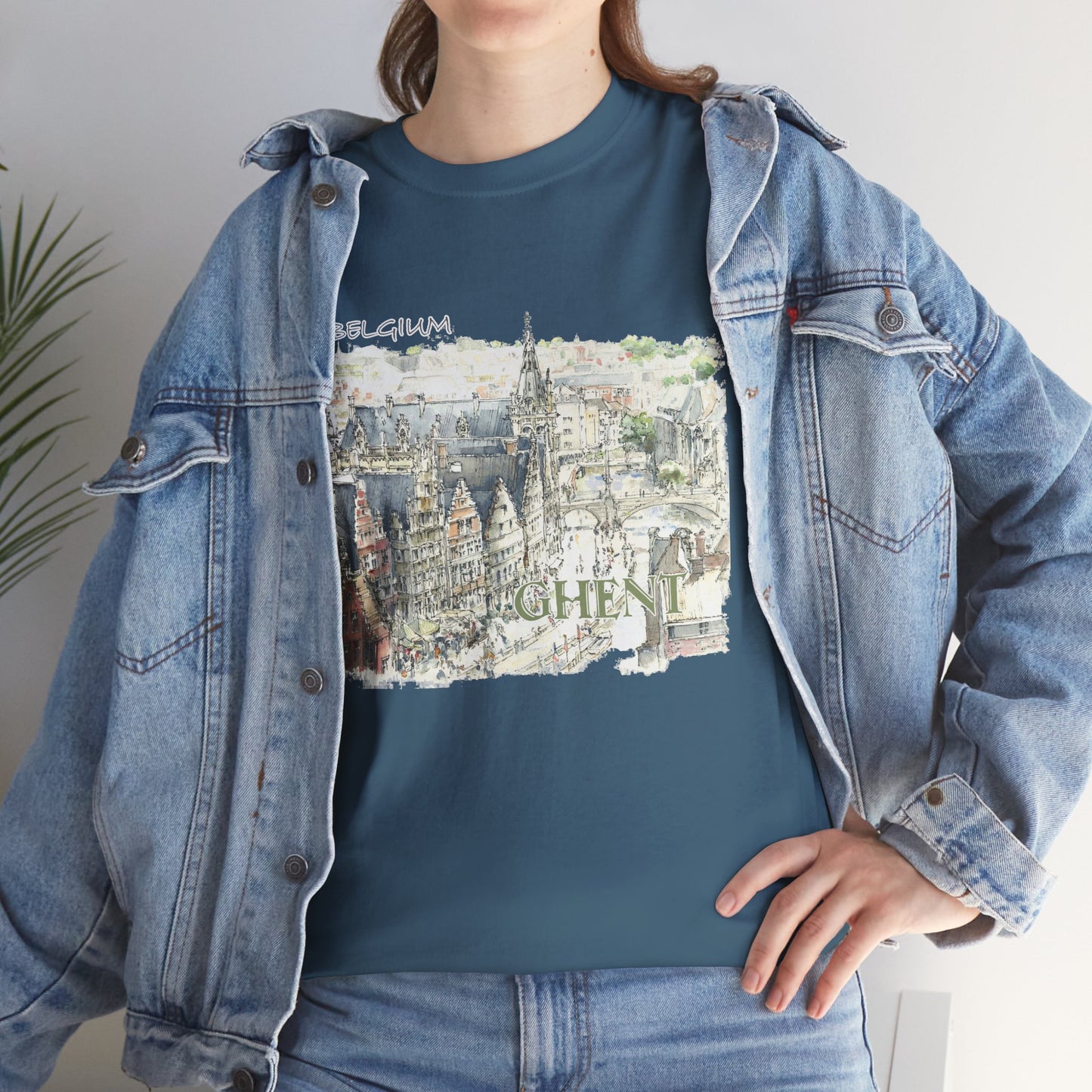 Ghent-Inspired Unisex Crewneck T-shirt