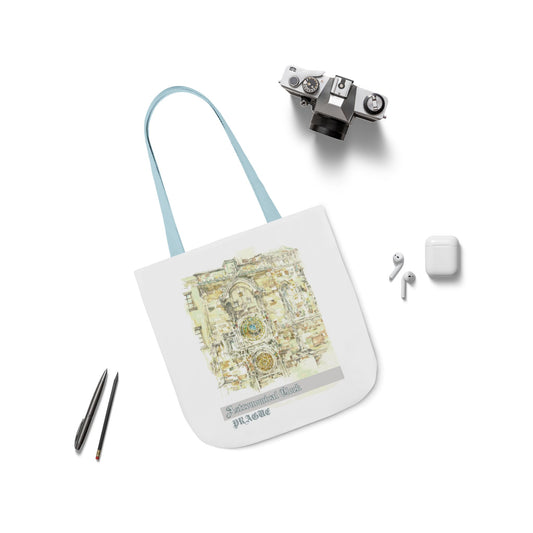 Prague-inspired Tote Bag with 4-Color Straps