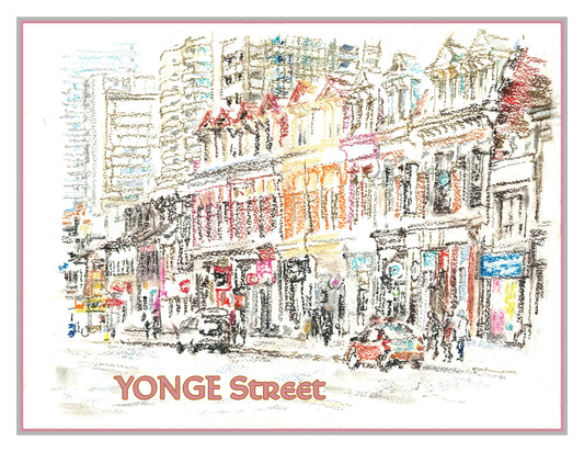 Toronto Travel Print. Yonge Street.